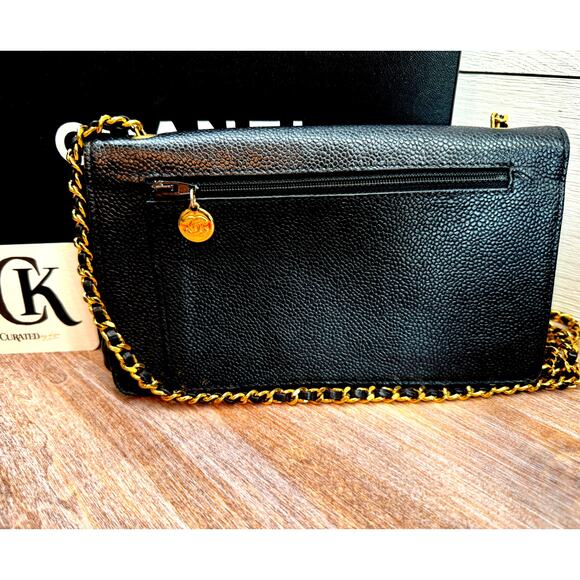 *RARE* Vintage Chanel WOC | Black | Caviar Leather | VGUC - Picture 4 of 8